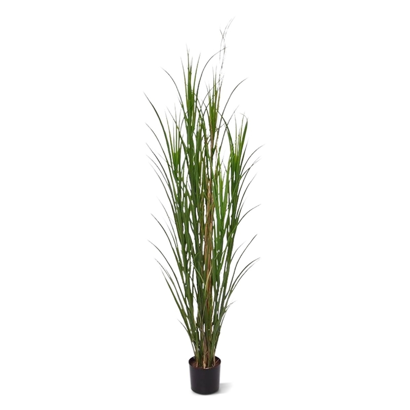 Pianta di erba artificiale Reed deluxe 165 cm - verde - resistente ai raggi UV