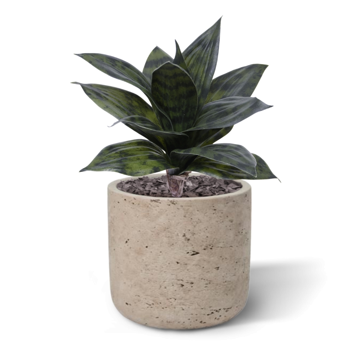 Sanseveria Pianta artificiale 25cm verde