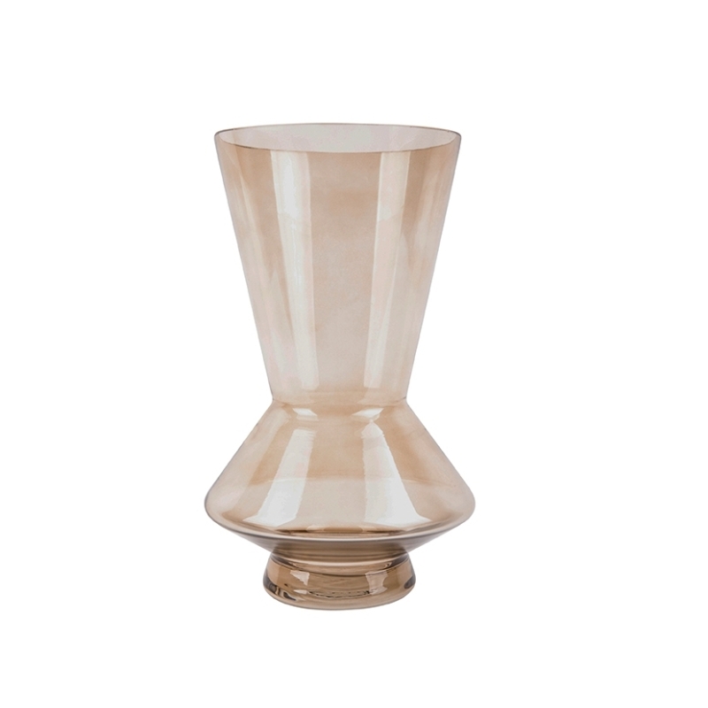 Vaso per fiori Glow grande 28x 17 cm - marrone sabbia