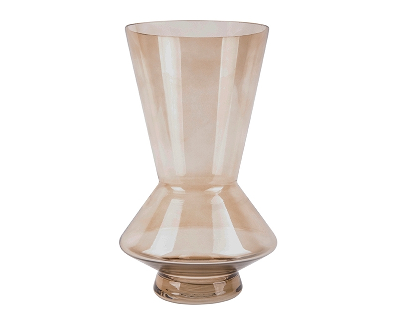 Vaso per fiori Glow grande 28x 17 cm - marrone sabbia