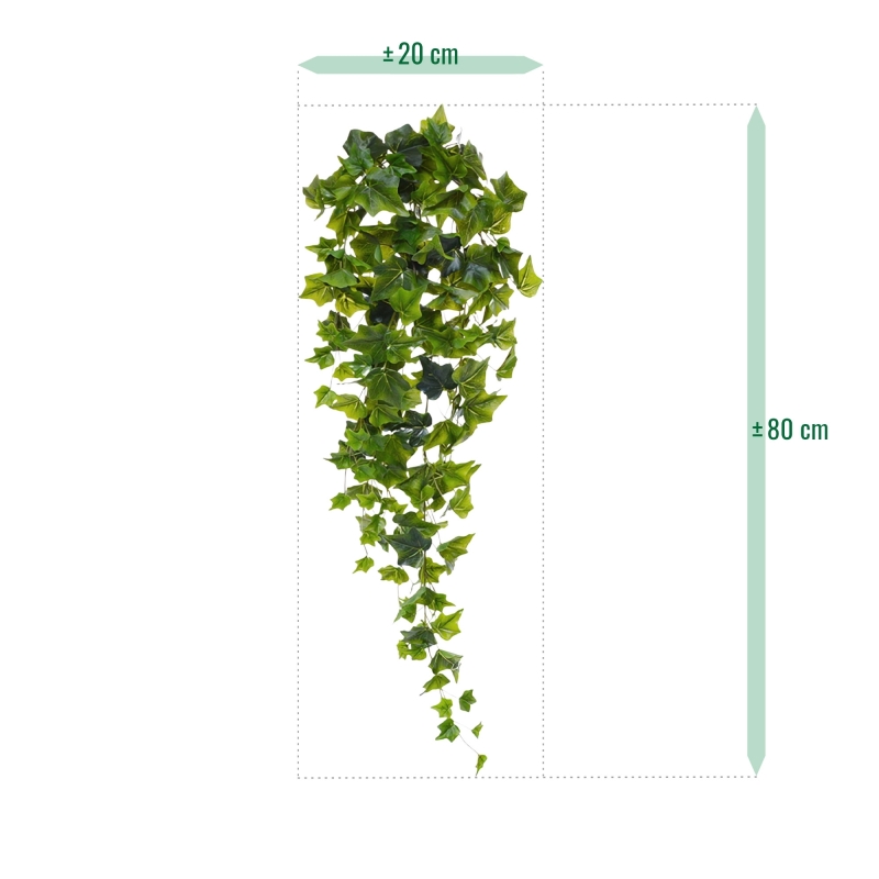 Hedera pianta artificiale ricadente 80 cm - verde