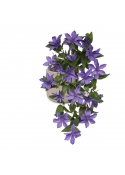 Clematide artificiale da appendere 60 cm Blu