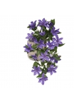 Clematide artificiale da appendere 60 cm Blu