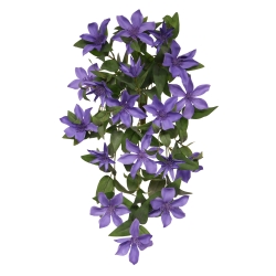 Clematide artificiale da appendere 60 cm Blu