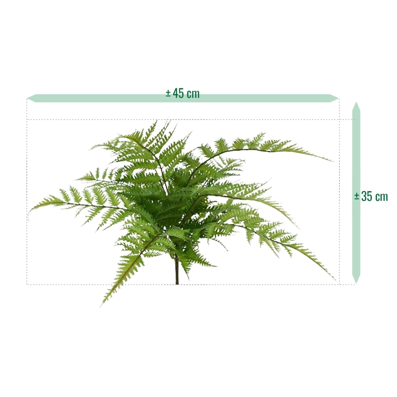 Pianta artificiale di felce Pteris 30 cm