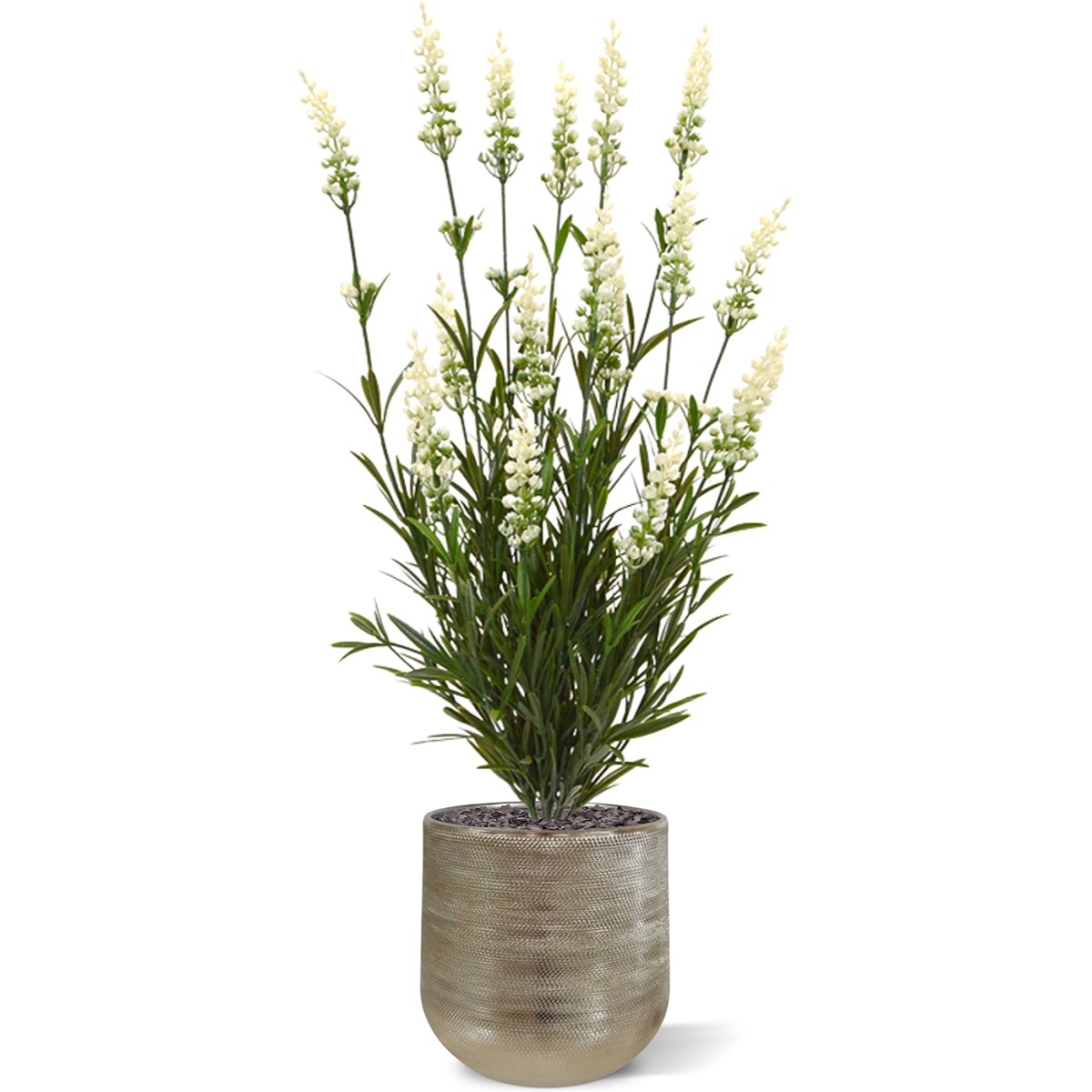 Bouquet artificiale di lavanda 50 cm UV bianco