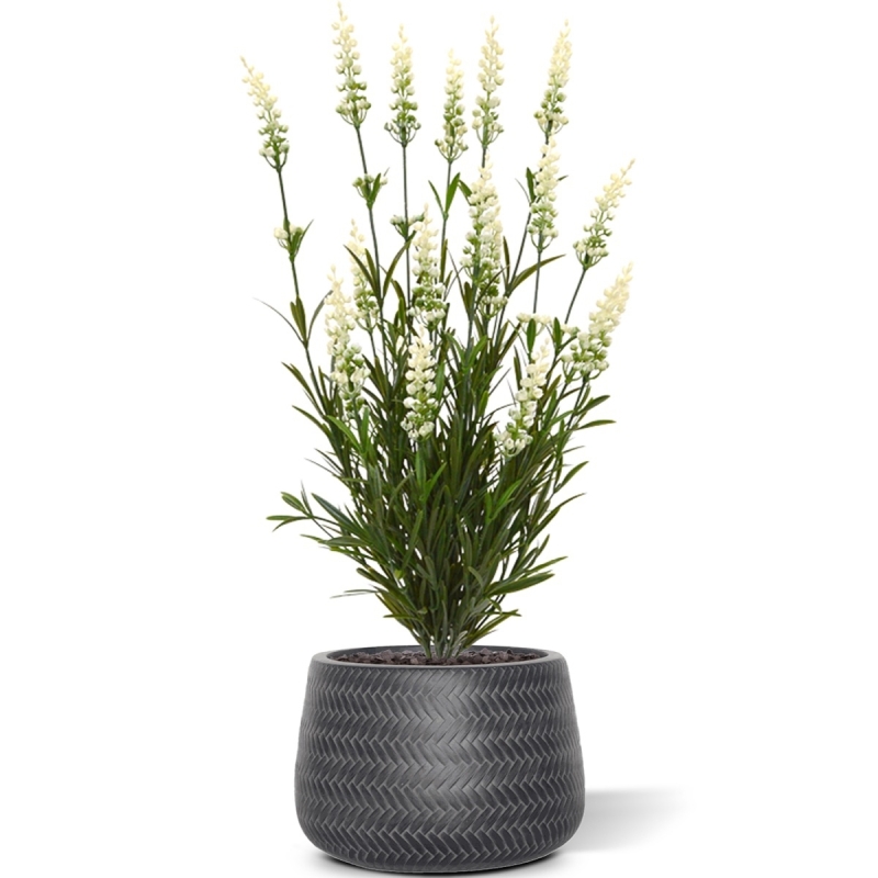Bouquet artificiale di lavanda 50 cm UV bianco