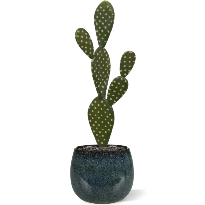 Bouquet artificiale di cactus Opuntia 40 cm