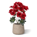 Azalea artificiale 35cm Rosso