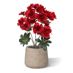 Azalea artificiale 35cm Rosso