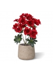 Azalea artificiale 35cm Rosso