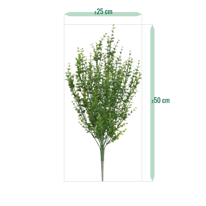 Pianta artificiale Bosso verde 50cm