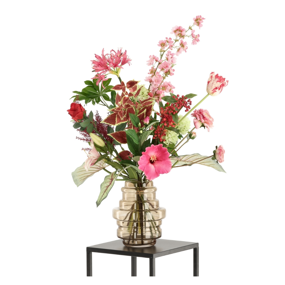 Bouquet d'arte Juliette Antwerpen - Rosa/Rosso