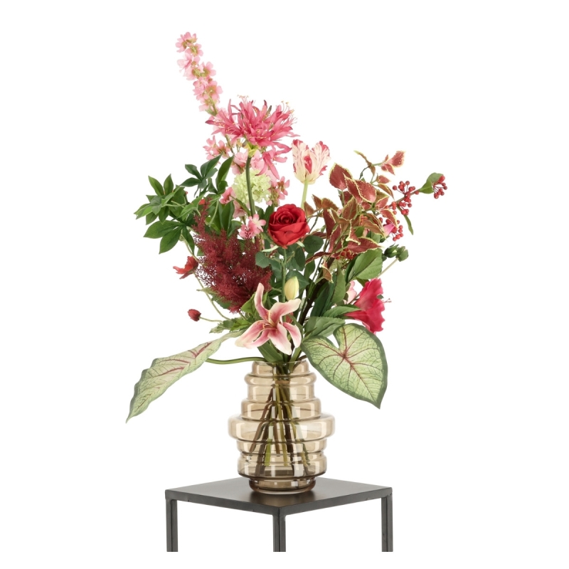 Bouquet d'arte Juliette Antwerpen - Rosa/Rosso
