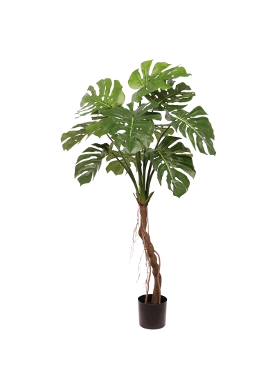 Albero artificiale Monstera Deluxe su stelo 130 cm