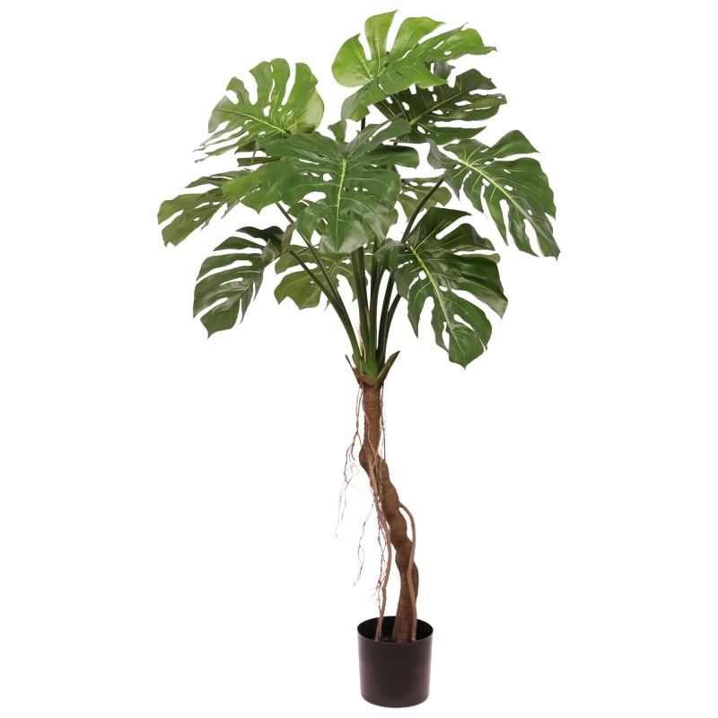 Albero artificiale Monstera Deluxe su stelo 130 cm