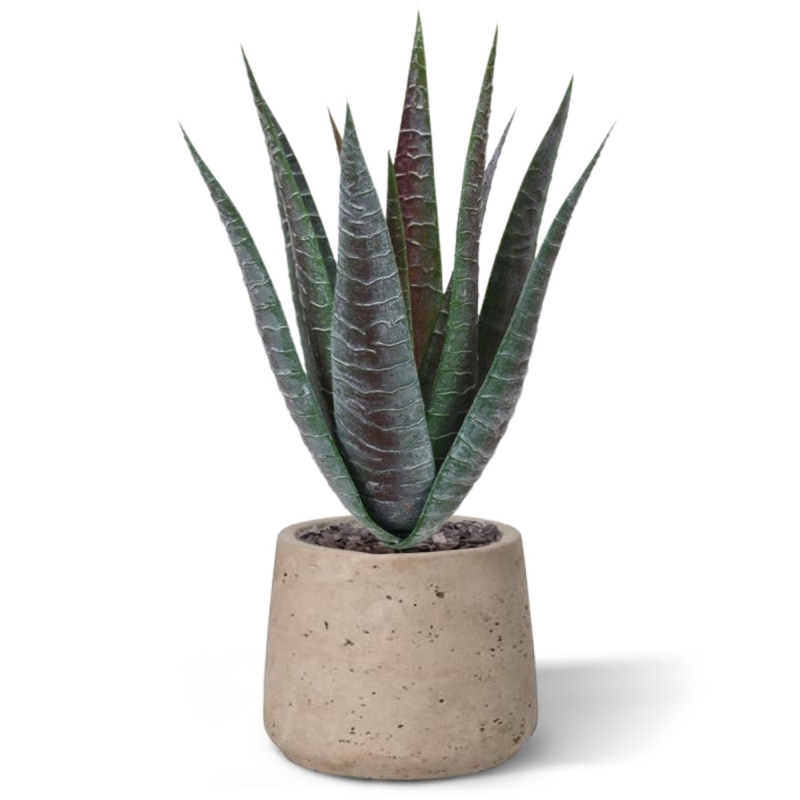 Pianta artificiale di aloe 30 cm