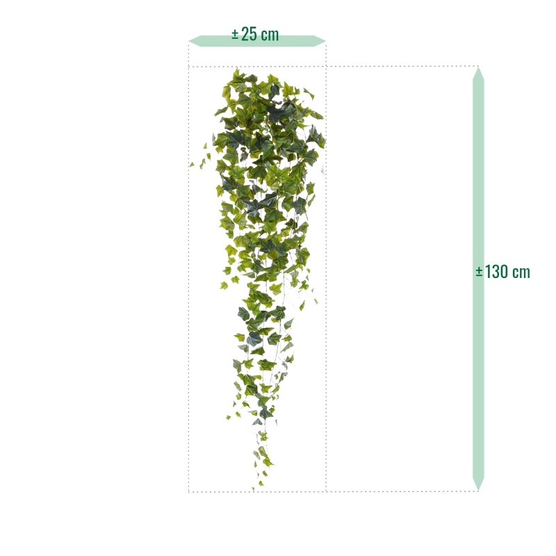 Hedera pianta artificiale ricadente 130 cm - verde