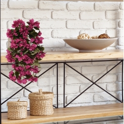 Bougainvillea artificiale da appendere 60 cm viola