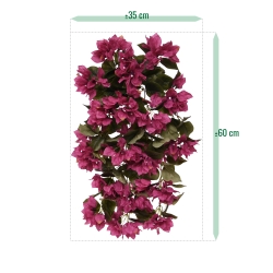 Bougainvillea artificiale da appendere 60 cm viola