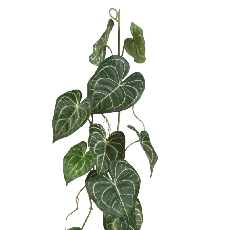 Ghirlanda artificiale di Anthurium Clarinervium 110 cm