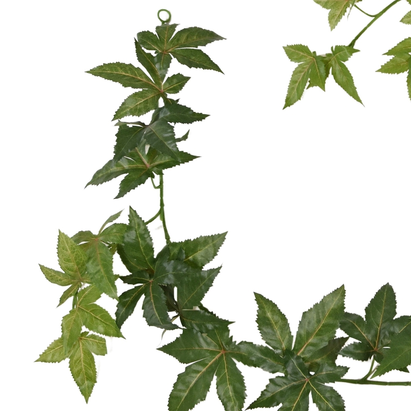 Ghirlanda artificiale di acero 180 cm verde
