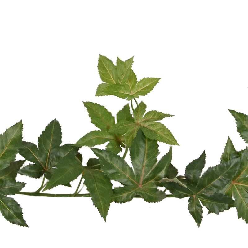 Ghirlanda artificiale di acero 180 cm verde