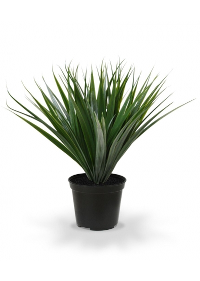 Pianta di erba artificiale di bambù 25 cm - verde in vaso