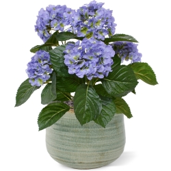 Bouquet artificiale di ortensie 40 cm blu