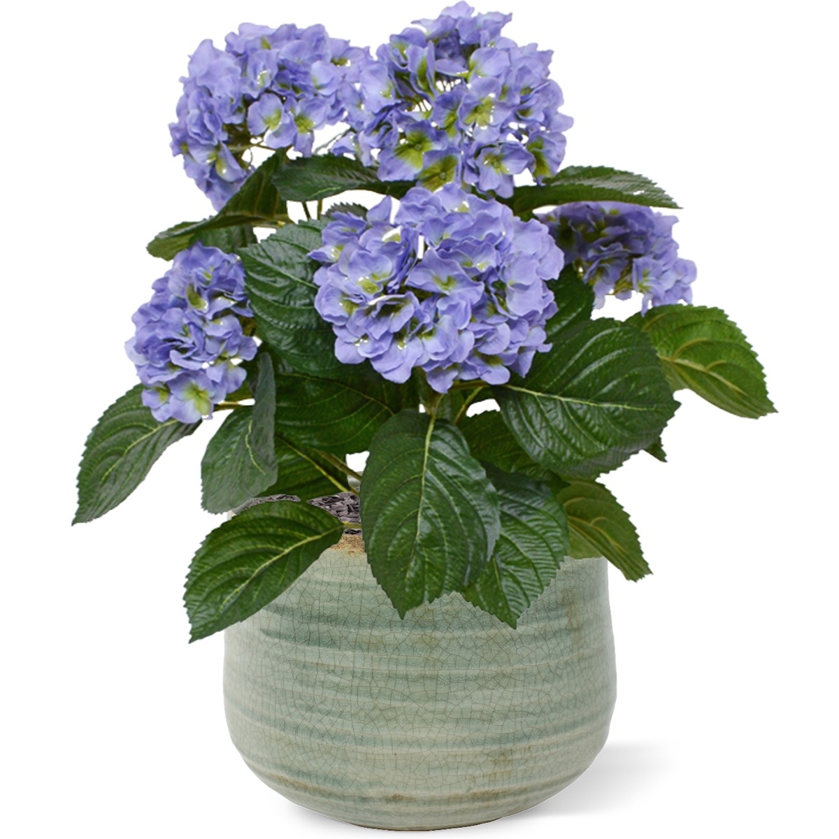 Bouquet artificiale di ortensie 40 cm blu