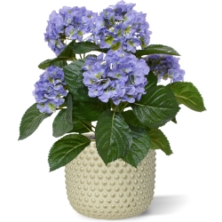 Bouquet artificiale di ortensie 40 cm blu