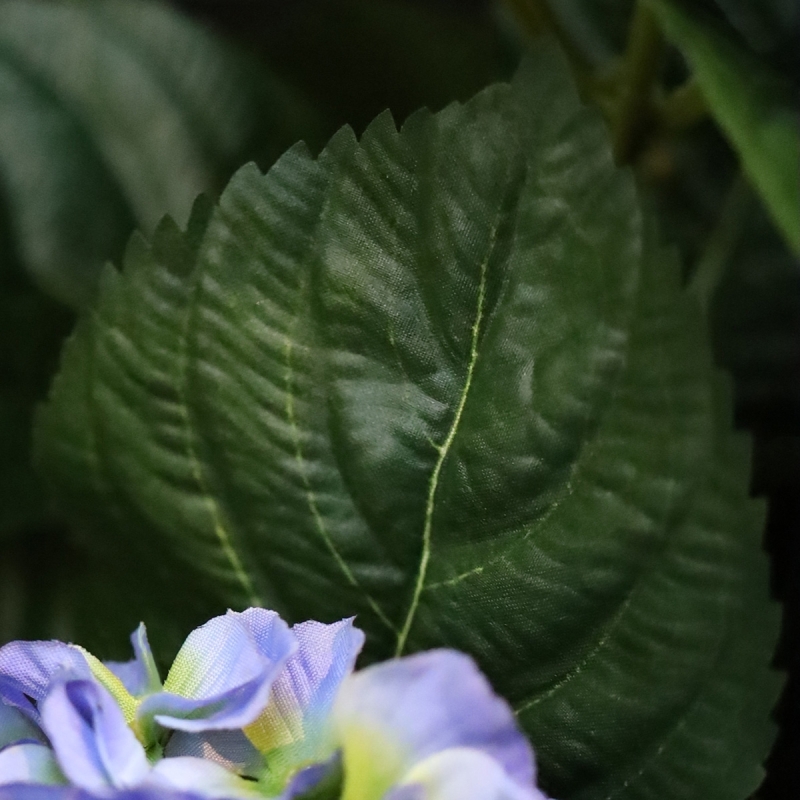Bouquet artificiale di ortensie 40 cm blu