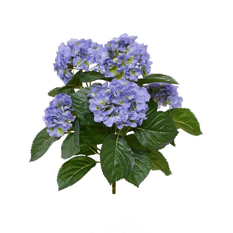 Bouquet artificiale di ortensie 40 cm blu