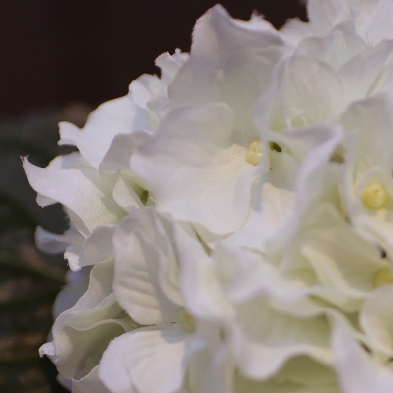 Bouquet artificiale di ortensie 40 cm crema