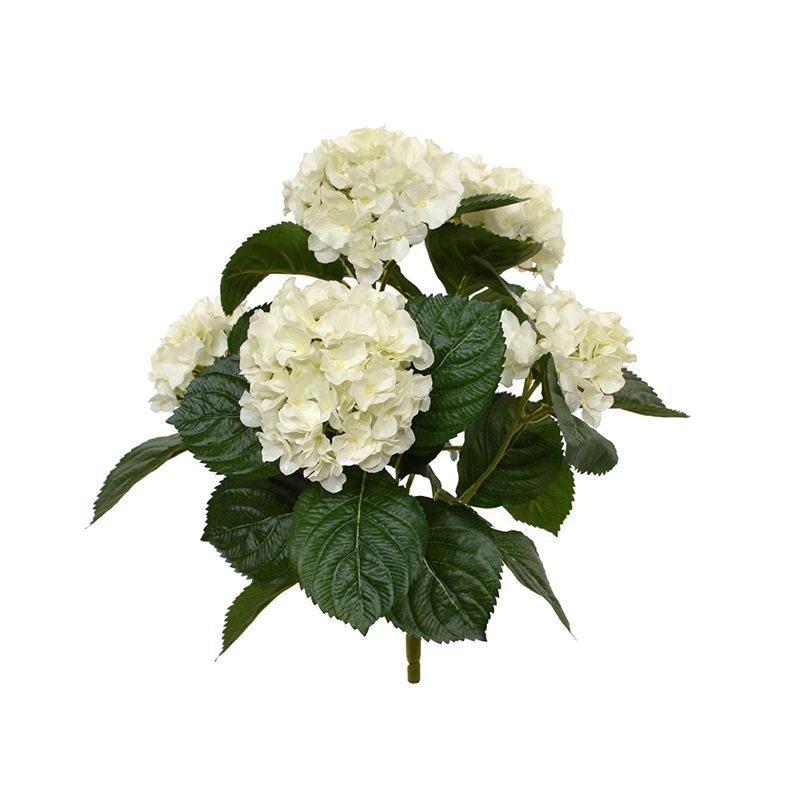 Bouquet artificiale di ortensie 40 cm crema