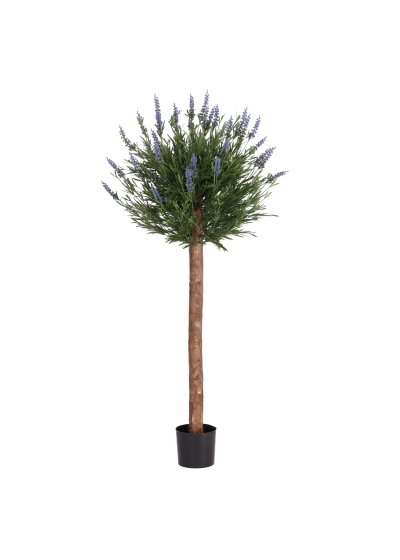 Artificiale Lavanda Sfera su fusto 120cm UV Blu