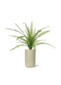 Asplenium Fern pianta artificiale 75 cm in vaso da 12 cm