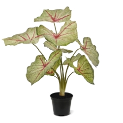 Bouquet artificiale di Caladium white queen 40cm