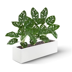Monstera Adonsonii pianta artificiale 40 cm in vaso