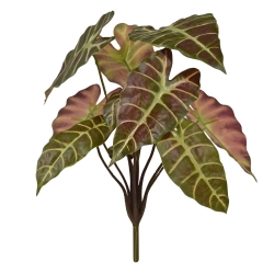 Pianta artificiale Alocasia 40cm Borgogna