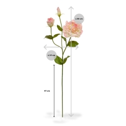 Fiore a stelo artificiale Lisianthus 80 rosa