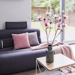 Magnolia ramo artificiale Rosa 100 cm
