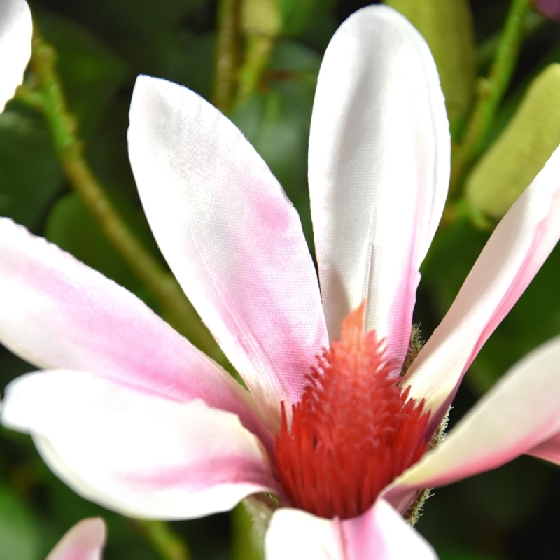 Magnolia ramo artificiale Rosa 100 cm