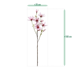 Magnolia ramo artificiale Rosa 100 cm
