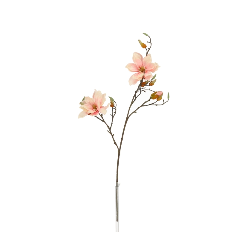 Ramo di Magnolia Artificiale 84cm Rosa