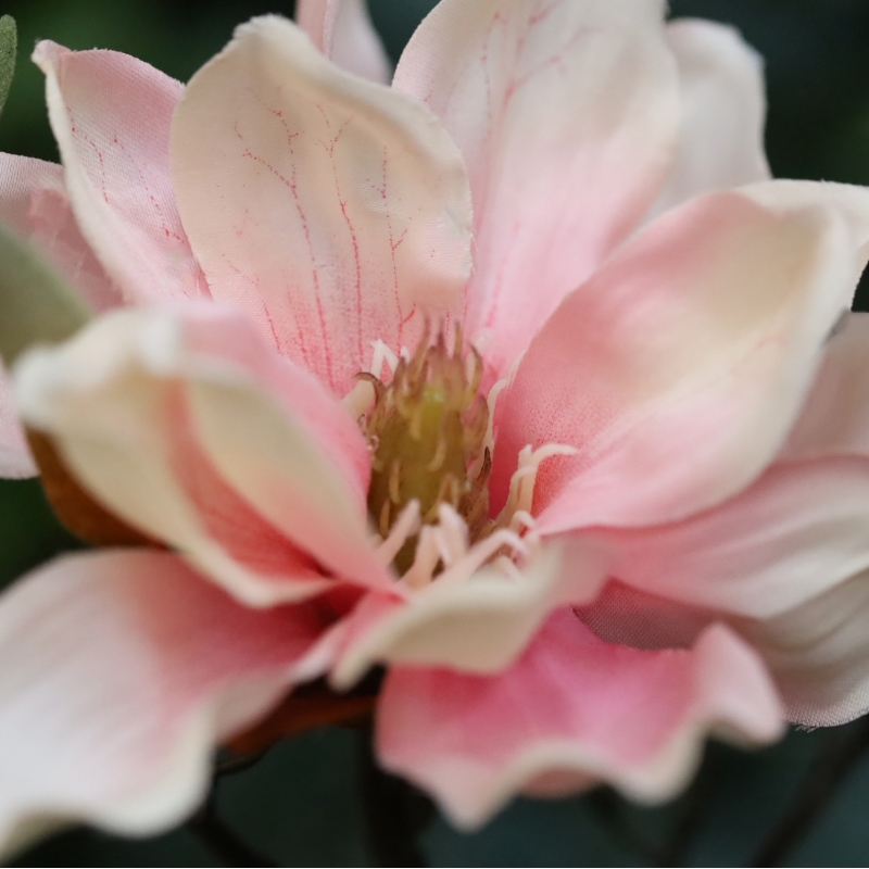 Ramo di Magnolia Artificiale 84cm Rosa