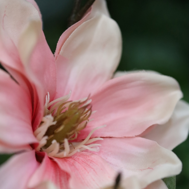 Ramo di Magnolia Artificiale 84cm Rosa