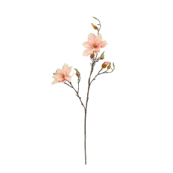 Ramo di Magnolia Artificiale 84cm Rosa