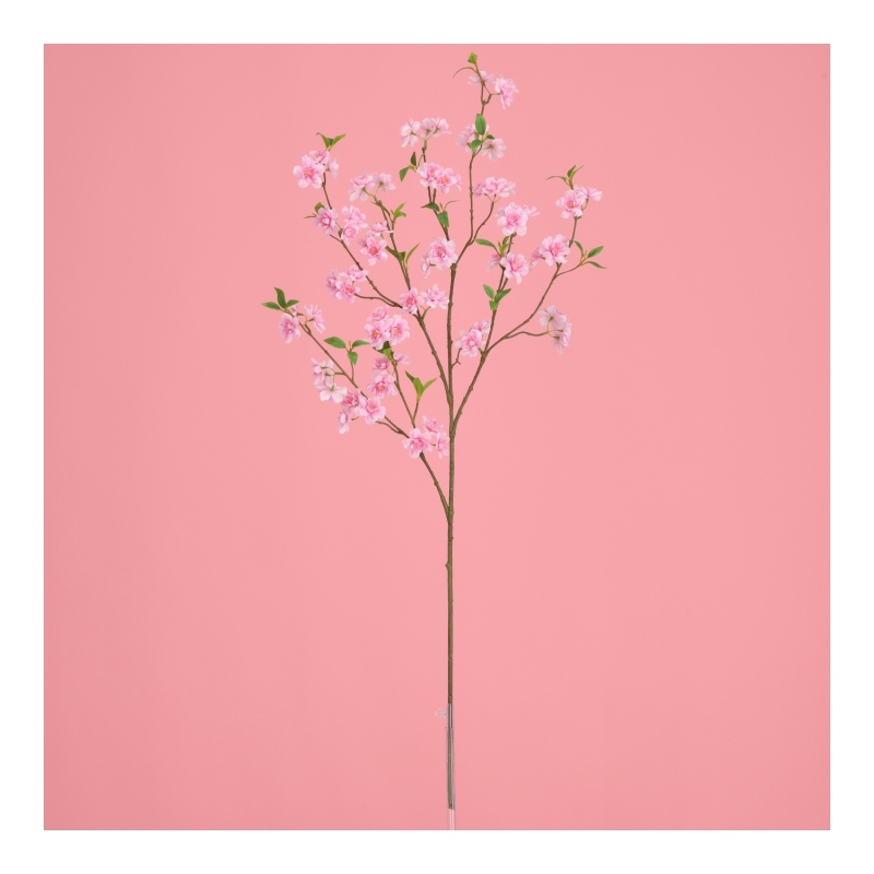 Ramo artificiale fiorito Deluxe 125cm rosa