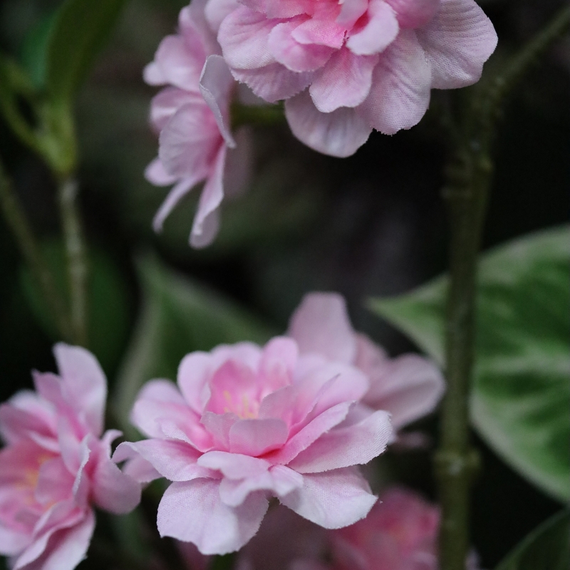 Ramo artificiale fiorito Deluxe 125cm rosa